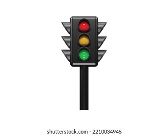 Traffic icon illustration 3d vector
