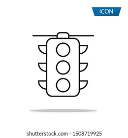 Traffic icon isolated on white background.