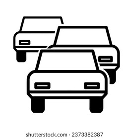 Traffic Icon (Traffic Jam), True Black Icon
