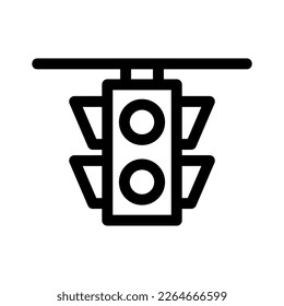 icono de tráfico o logotipo símbolo de señalización aislado ilustración vectorial - iconos vectoriales de estilo negro de alta calidad
