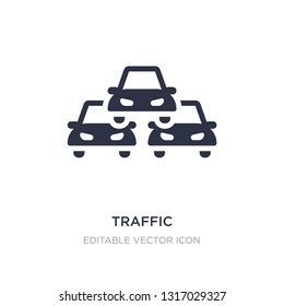 traffic icon on white background. Simple element illustration from Signs concept. traffic icon symbol design.