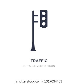 traffic icon on white background. Simple element illustration from Signs concept. traffic icon symbol design.