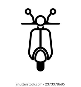Traffic Icon (Scooter), True Black Icon