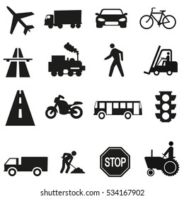 Traffic icon set