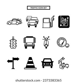 Traffic Icon Set, True Black Icon