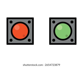 Traffic icon set. Vector illustration.