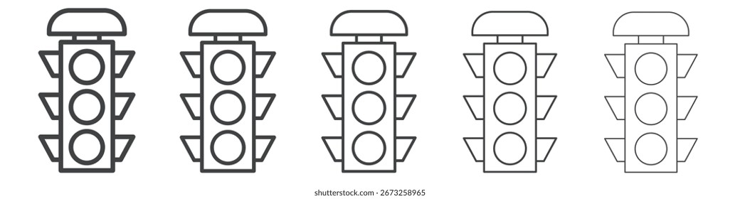 Icono de tráfico Ilustración simple colección Símbolo