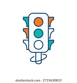 Icono de tráfico Vector ilustración de stock