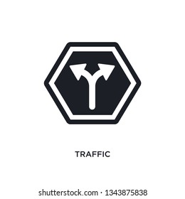 traffic isolated icon. simple element illustration from signs concept icons. traffic editable logo sign symbol design on white background. can be use for web and mobile