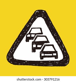 Traffic jam doodle