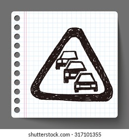 Traffic jam doodle