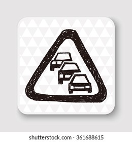 Traffic jam doodle