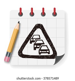 Traffic jam doodle