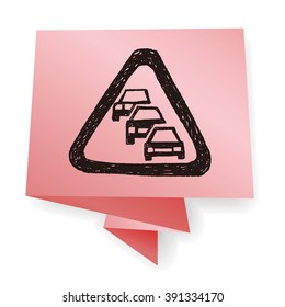 Traffic jam doodle