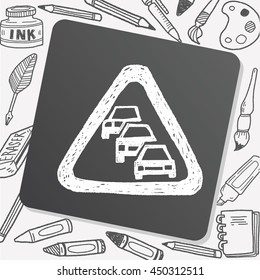 Traffic jam doodle