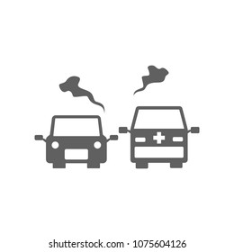 Traffic jam icon in trendy flat style isolated on white background. Symbol for your web site design, logo, app, UI. Vector illustration, EPS