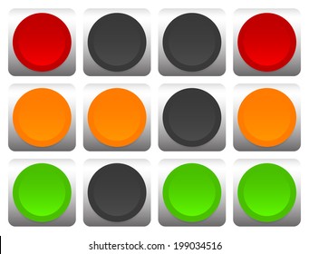 Traffic lamps, lights.
