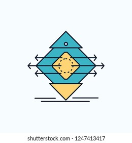 Traffic, Lane, road, sign, safety Flat Icon. green and Yellow sign and symbols for website and Mobile appliation. vector illustration