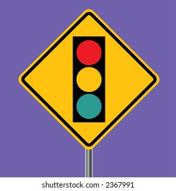 Traffic Light Ahead - VECTOR