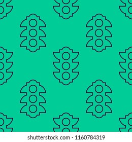 Traffic light background from line icon. Abstract seamless linear pattern. Simple vector elements for your design.