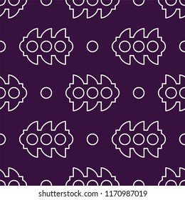 Traffic light background from line icon. Abstract seamless linear pattern. Simple vector elements for your design.