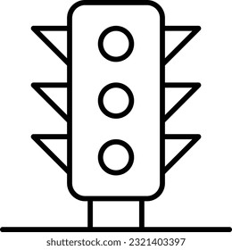 traffic light traffic barrier jump line icons