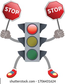 Cartoon Traffic Light Images, Stock Photos & Vectors | Shutterstock