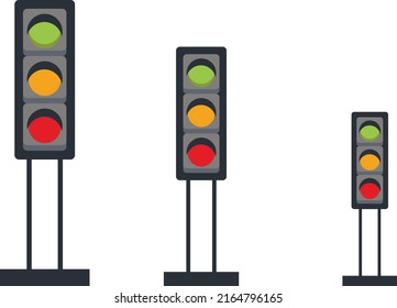 
traffic light character illustration vector