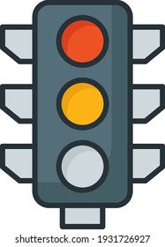 Traffic light Concept, Robot Signal Vector Color Icon Design, Motor Vehicle Service and automobile repair shop Symbol, Lorry spare parts Sign, auto mechanic stock illustration