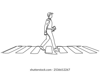 Traffic light concept. Single line draw design. Full length animation illustration. High quality 4k footage.