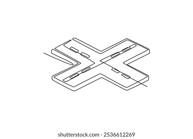 Conceito de semáforo. Design de desenho de linha única. Ilustração de animação de comprimento total. Alta qualidade 4k metragem.