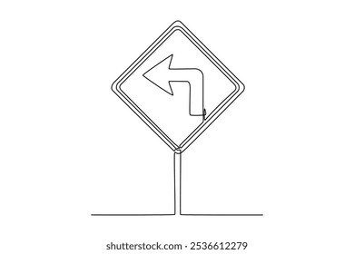 Traffic light concept. Single line draw design. Full length animation illustration. High quality 4k footage.
