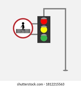 vector de signo cruzado de semáforo