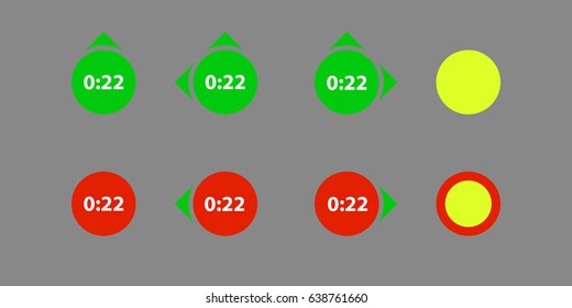 Traffic light design with countdown