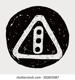 traffic light doodle