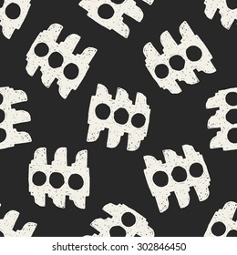 traffic light doodle seamless pattern background