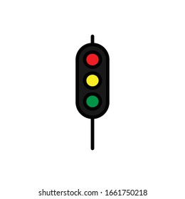Ampel mit Vektorillustration für das Leuchtensymbol