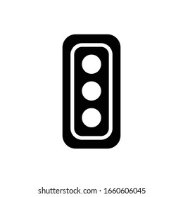 Traffic light with glyph icon