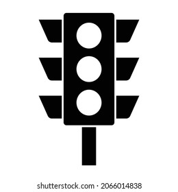 Traffic light Glyph Style vector icon which can easily modify or edit 