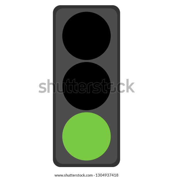 Traffic Light Green Sign  Icon Stock Vector (Royalty Free