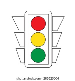Traffic light icon
