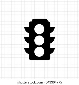 Traffic light icon