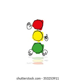 traffic light  icon 