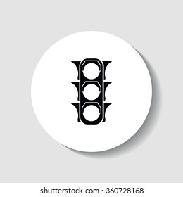 Traffic light icon.