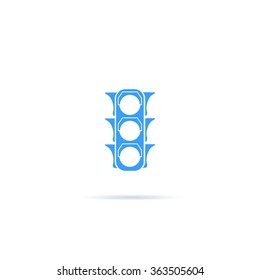 Traffic light icon.