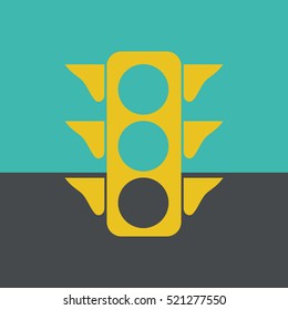 The traffic light icon.  