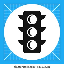 Traffic light icon