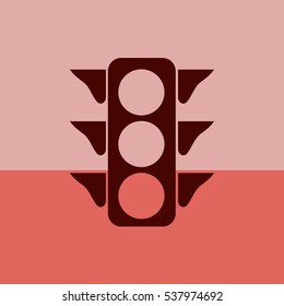 The traffic light icon.  