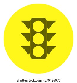 The traffic light icon.  