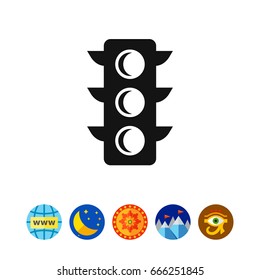 Traffic light icon